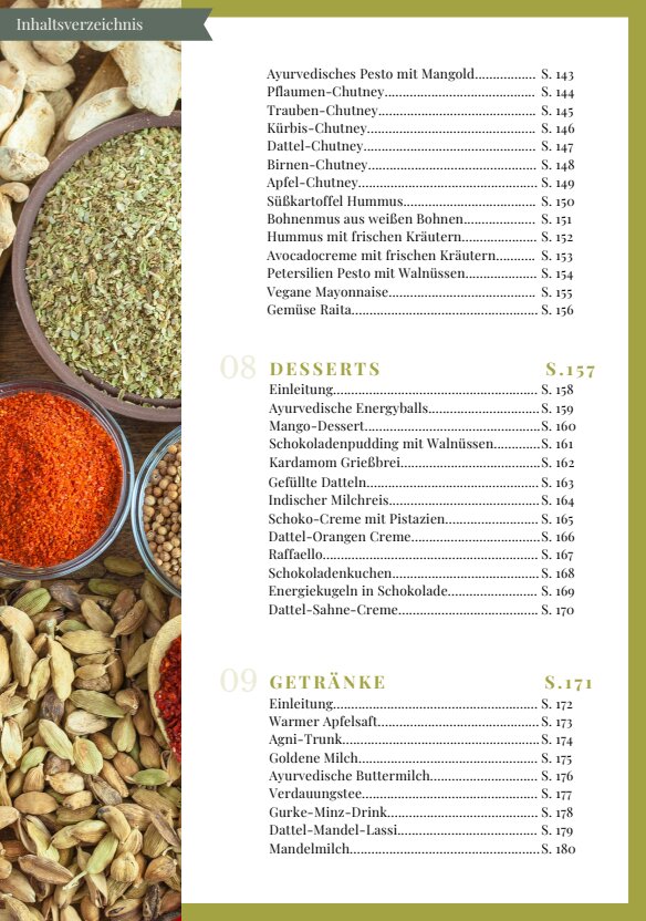 Ayurveda Kochbuch Desserts